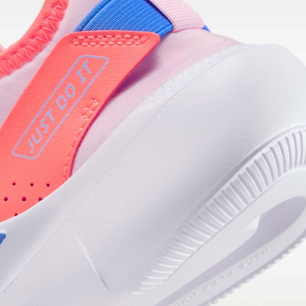Nike Flex Runner Pink and Orange Girls Sneakers 12C - Picture 8 of 8